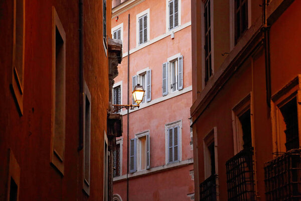 Rome streets in historic part of town