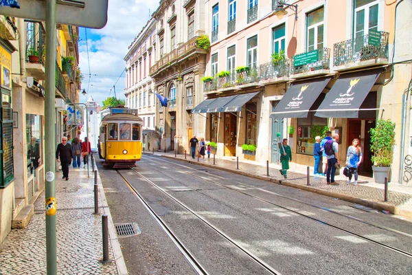 Lisboa Portugal Octubre 2017 Coloridos Edificios Del Centro Histórico Lisboa — Foto de Stock