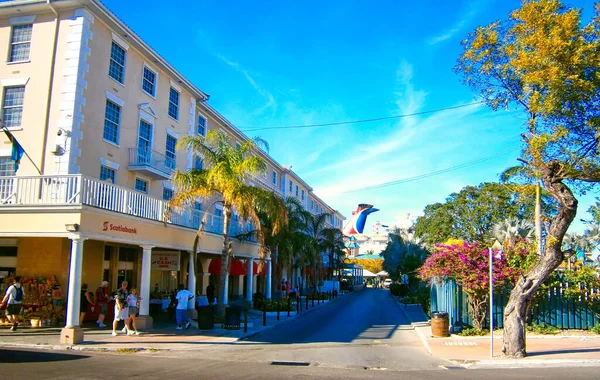 Nassau Bahamy Września 2016 Kolorowe Historyczne Centrum Nassau — Zdjęcie stockowe