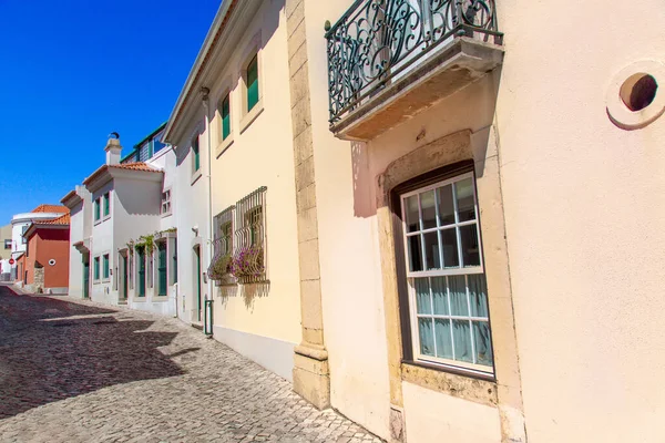 Portugália Scenic Utcák Tengerparti Üdülőhely Város Cascais Történelmi Belvárosában — Stock Fotó