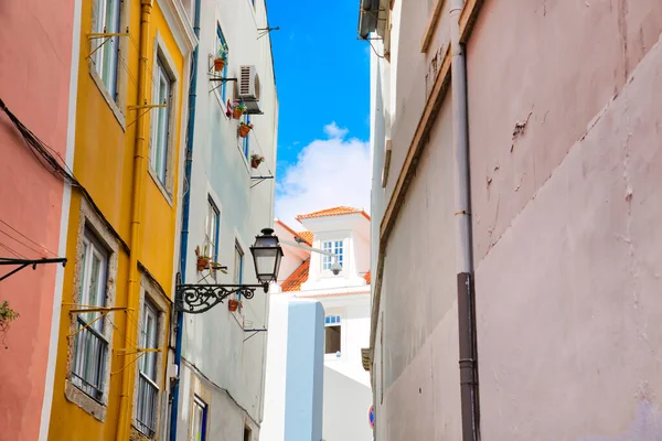 Edifícios Coloridos Centro Histórico Lisboa — Fotografia de Stock