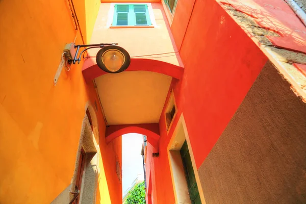 Manarola Pintorescas Calles Coloridas — Foto de Stock