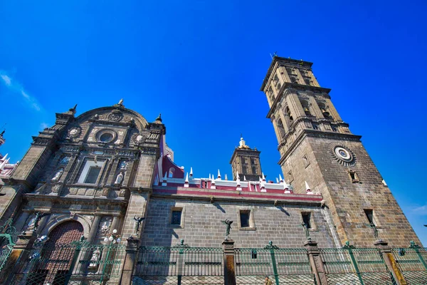 México Catedral Central Puebla — Fotografia de Stock