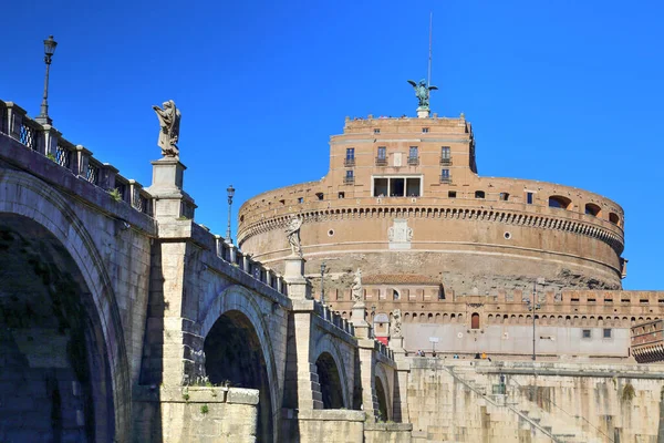 Pont Château Saint Ange Castel Sant Angelo Rome — Photo