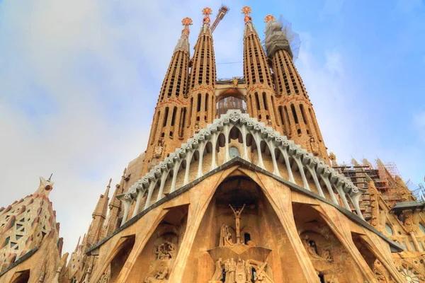 Barcelona Katalonien Spanien Oktober 2016 Berömda Antonio Gaudi Sagrada Familia — Stockfoto