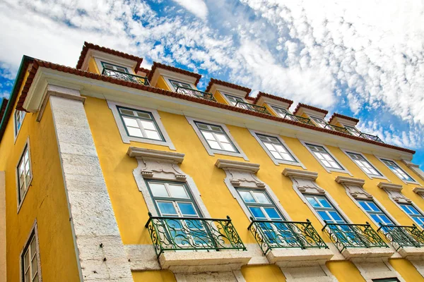 Красочные Улицы Лиссабона Историческом Центре Города — стоковое фото
