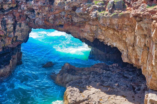 Scenic Mouth Hell Boca Inferno Gorge Bij Cascais Portugal — Stockfoto