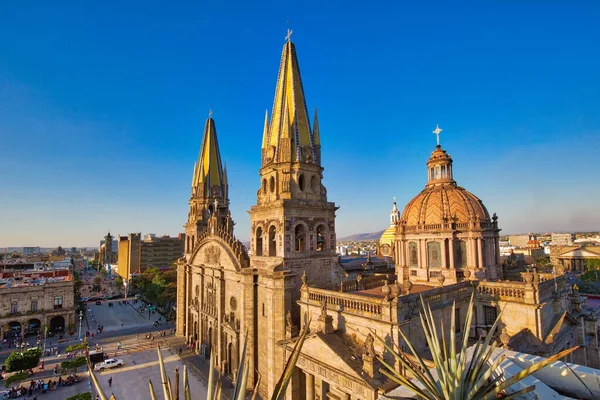 Guadalajara Central Cathedral Katedralen För Antagandet Our Lady Jalisco Mexiko — Stockfoto
