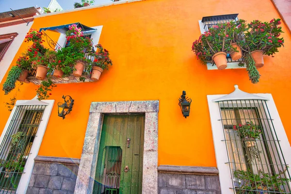 Coloridas Calles Puebla Centro Histórico Ciudad —  Fotos de Stock