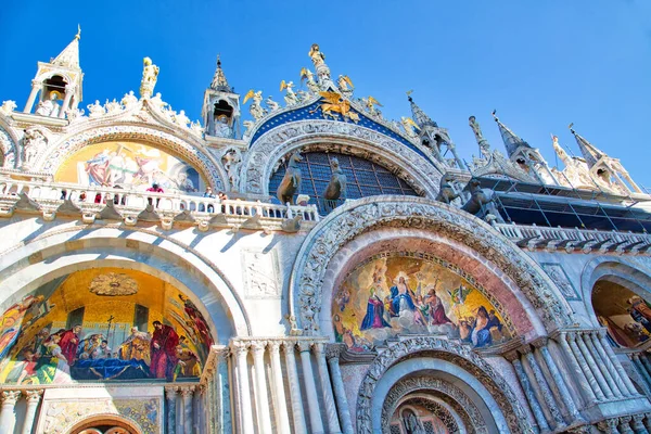 Landmark Saint Mark Basilica Located Saint Marco Square — стоковое фото