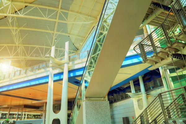 Terminal Moderno Aeroporto Interior — Fotografia de Stock