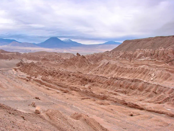 Vistas Panorámicas Paisajes Del Valle Muerte San Pedro Atacama Chile — Foto de Stock