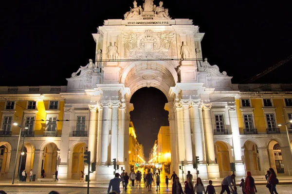 Lisbon Portugal Juni 2019 Famous Commerce Plaza Praca Comercio Lisbon — Stok Foto