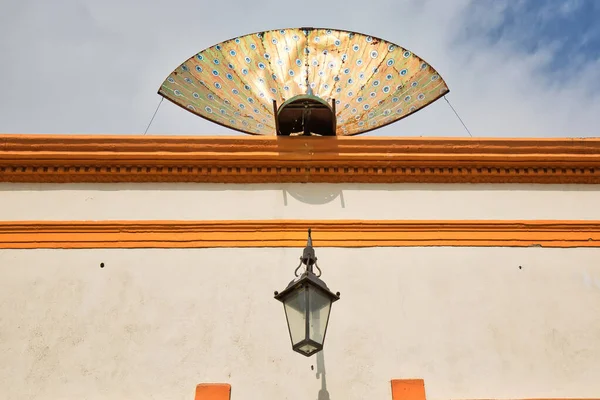 Monterrey, colorful historic buildings in the center of the old city (Barrio Antiguo) at a peak tourist season