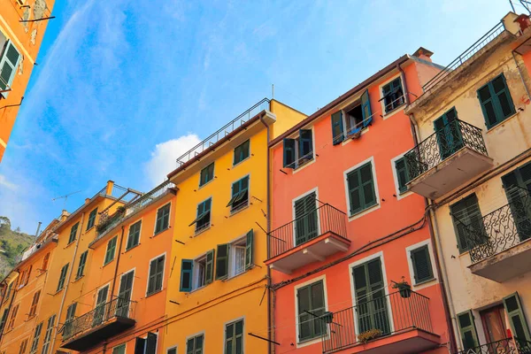 Italia Riomaggiore Calles Coloridas — Foto de Stock