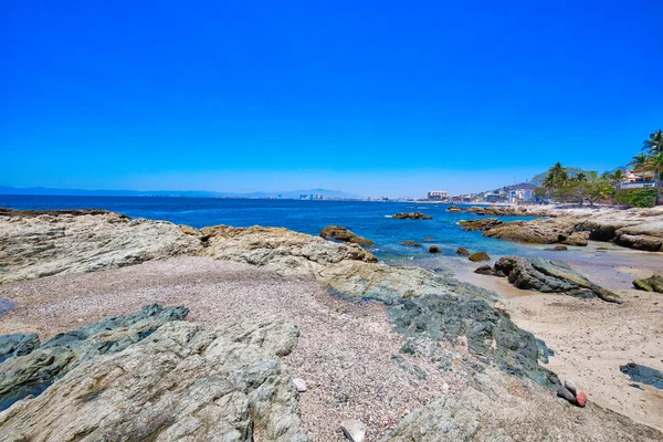 Puerto Vallarta Conchas Chinas Plajı Okyanus Kıyısı — Stok fotoğraf