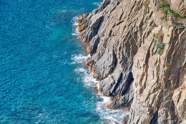 Manarola Deniz Gezisi Manzaralı Kıyı Şeridi — Stok fotoğraf