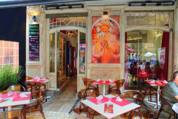 Malaga Espanha Outubro 2016 Restaurante Espanhol Que Serve Comida Nacional — Fotografia de Stock