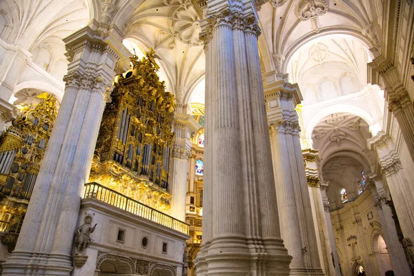 Granada España Octubre 2016 Exquisitos Interiores Catedral Real Granada — Foto de Stock