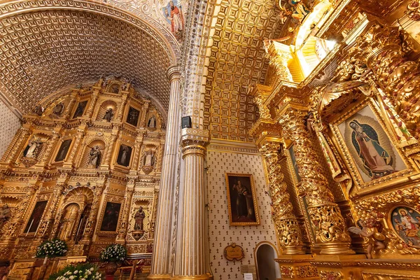 Oaxaca México Dezembro 2018 Interiores Marco Catedral Santo Domingo Centro — Fotografia de Stock