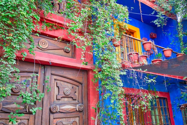 Monterrey Colorful Historic Buildings Center Old City Barrio Antiguo — Stock Photo, Image