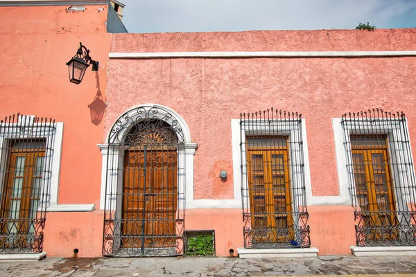 Monterrey Coloridos Edificios Históricos Centro Ciudad Vieja Barrio Antiguo Una — Foto de Stock