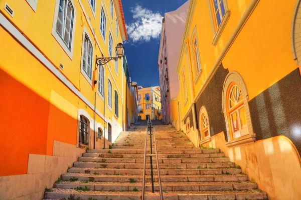 Ruas Coloridas Lisboa — Fotografia de Stock