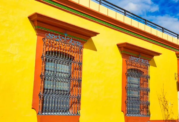 Oaxaca Város Festői Óvárosi Utcák Színes Gyarmati Épületek Történelmi Belvárosban — Stock Fotó