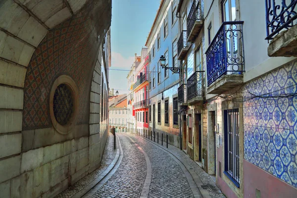 Calles Coloridas Lisboa — Foto de Stock