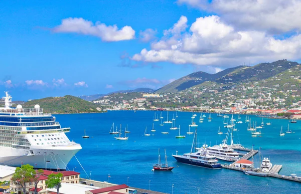 Charlotte Amalie Bay Ostrově Saint Thomas — Stock fotografie