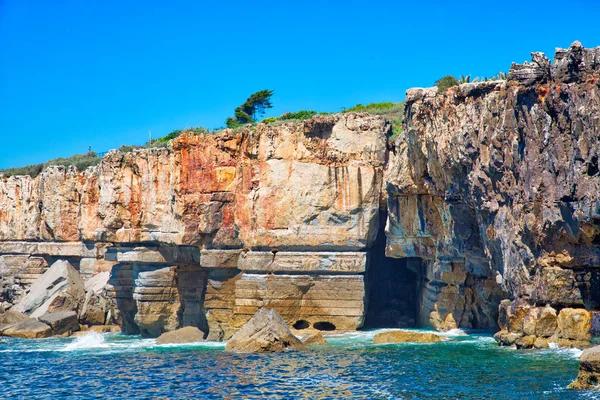 Scénická Tlama Pekla Boca Inferno Soutěska Cascais Portugalsko — Stock fotografie