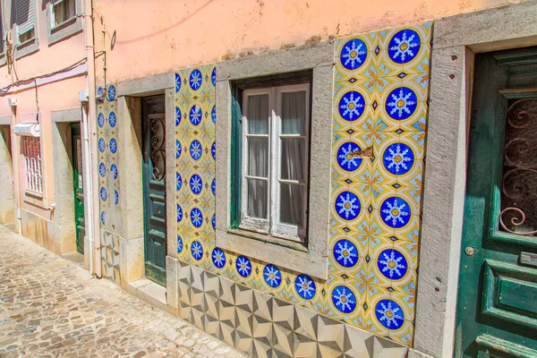 Portugal Malerische Straßen Des Küstenortes Cascais Historischen Stadtzentrum — Stockfoto