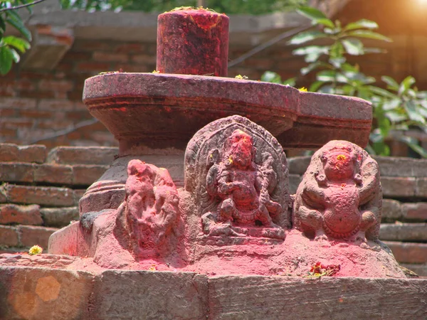 カトマンズ ネパールの古い建物や彫刻 — ストック写真