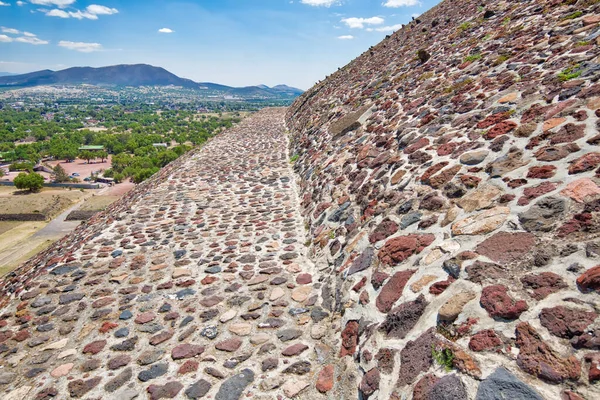 Pirâmides Teotihuacan Referência Localizadas Perto Cidade México — Fotografia de Stock