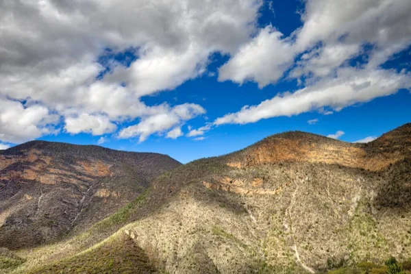 Oaxaca Dan Mexico City Giden Yol Manzaralı Dağ Sıraları Vadilerden — Stok fotoğraf
