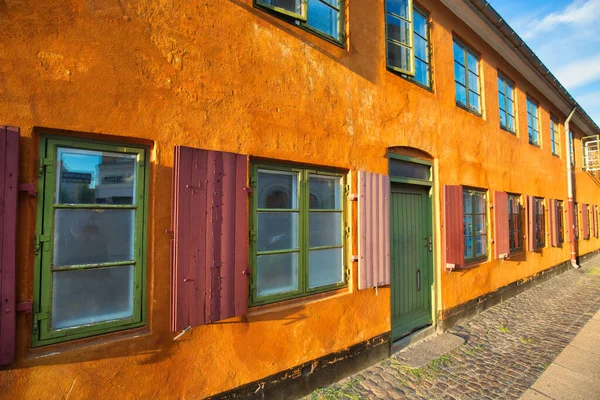 Kodaň Malebné Historické Staré Městské Ulice — Stock fotografie