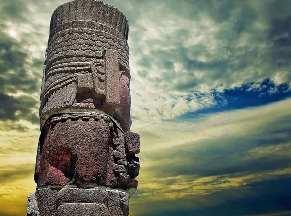 Piramidi Tula Messico — Foto Stock