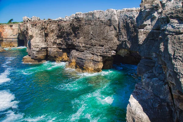 Scenic Mouth Hell Boca Inferno Gorge Cascais Portugal — стокове фото