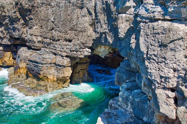 Scénická Tlama Pekla Boca Inferno Soutěska Cascais Portugalsko — Stock fotografie