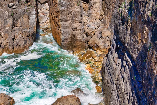 Scénická Tlama Pekla Boca Inferno Soutěska Cascais Portugalsko — Stock fotografie