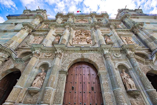 Monumento Catedral Oaxaca Catedral Nossa Senhora Assunção Praça Principal Zocalo — Fotografia de Stock