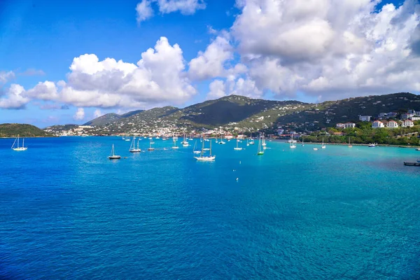 Charlotte Amalie Bay Saint Thomas Island — Fotografia de Stock