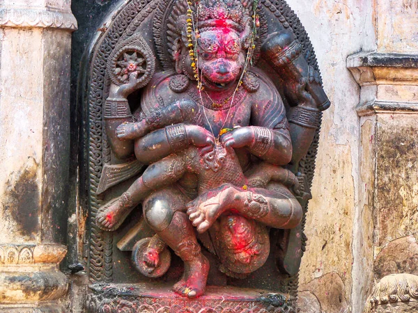 Bhaktapur Utcák Templomok Történelmi Belvárosban — Stock Fotó