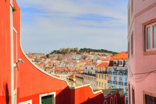 Ruas Coloridas Lisboa — Fotografia de Stock