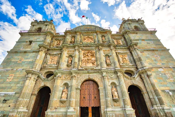 Monumento Catedral Oaxaca Catedral Nuestra Señora Asunción Plaza Principal Del — Foto de Stock