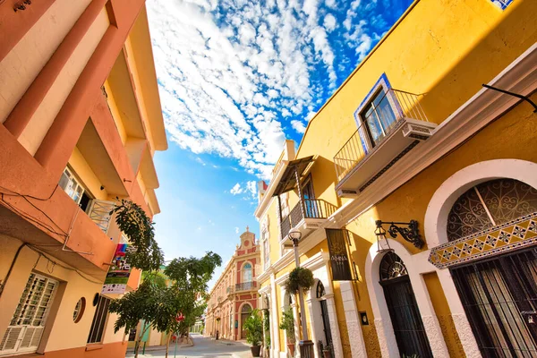 Mexico Mazatlan Colorful Old City Streets Historic City Center Royalty Free Stock Images