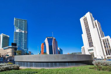 Mexico City, Meksika-10 Aralık 2018: Paseo De Reforma yakınlarındaki Mexico City Finans Merkezi