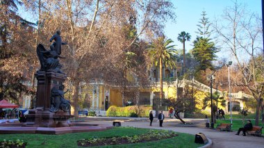 Santiago de Chile, Şili-20 Mayıs 2017: Santiago De Şili Alameda Caddesi