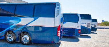 Guanajuato, Meksika-22 Nisan 2019: Guanajuato 'daki merkez otobüs durağı Meksika' nın varış yerine şehirlerarası bağlantılara hizmet veriyor