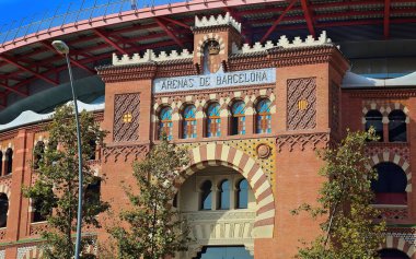 İspanya, Barselona, Plaza de Espana (İspanya Meydanı) - Arena girişi